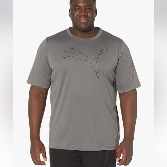Puma Dry Cell Running & Training Gray Logo T-Shirt | SZ XXL - Picture 1 of 13